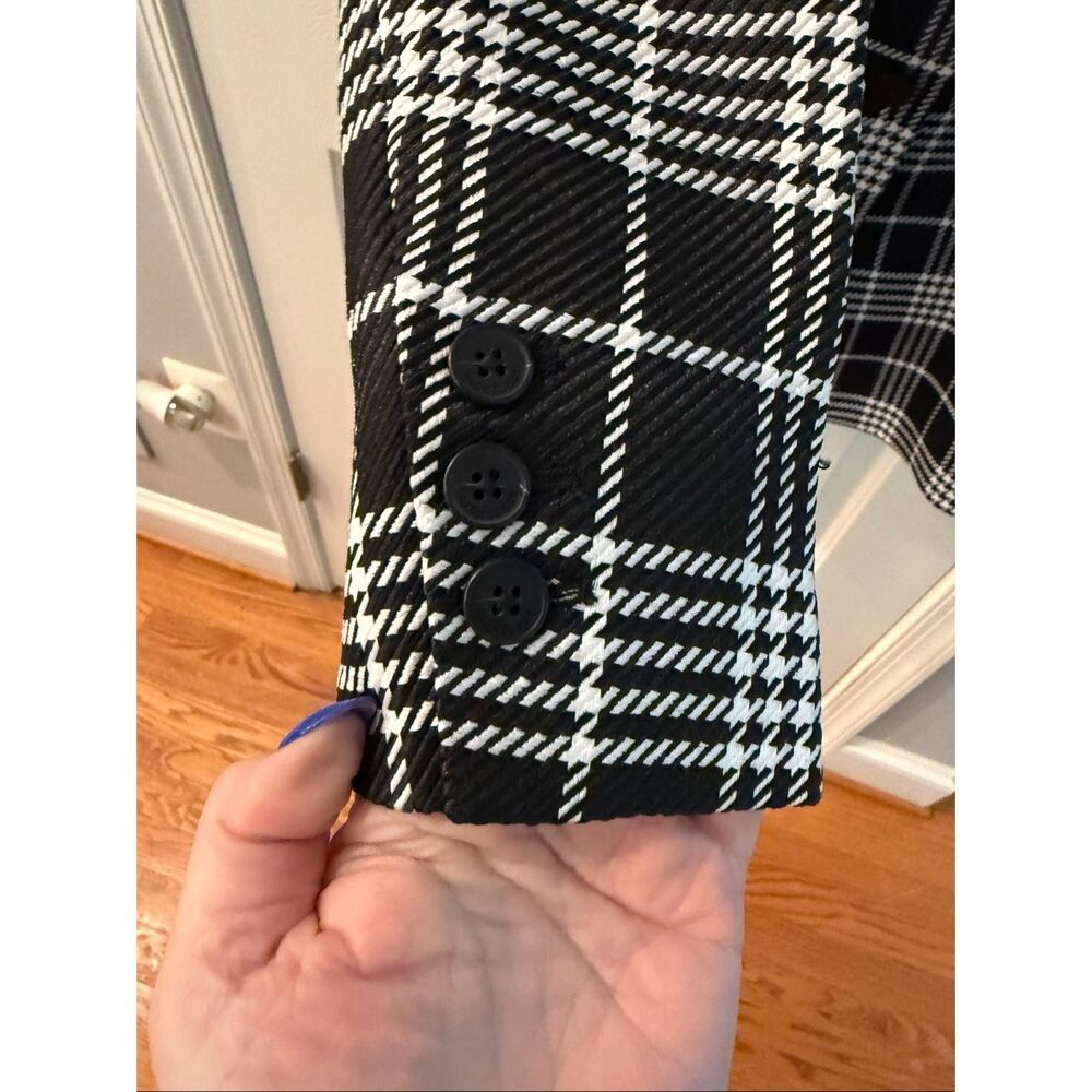 Rachel Roy Black & White Plaid Blazer sz 16W NWT - Picture 5 of 9